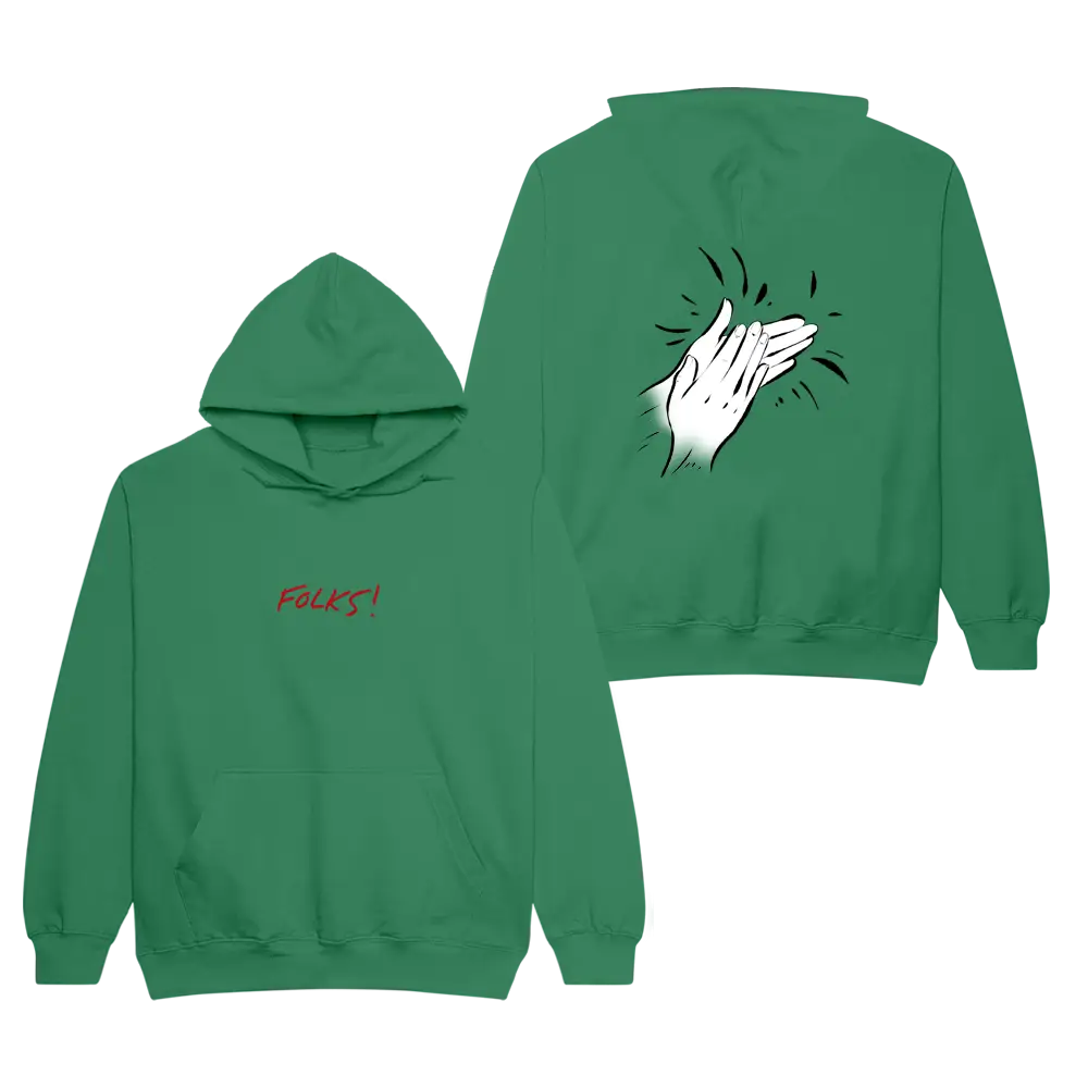 Folks Green Embroidered Pullover Hoodie - Kurtis – Kurtis Conner Folks Green Embroidered Pullover Hoodie - Kurtis – Kurtis Conner