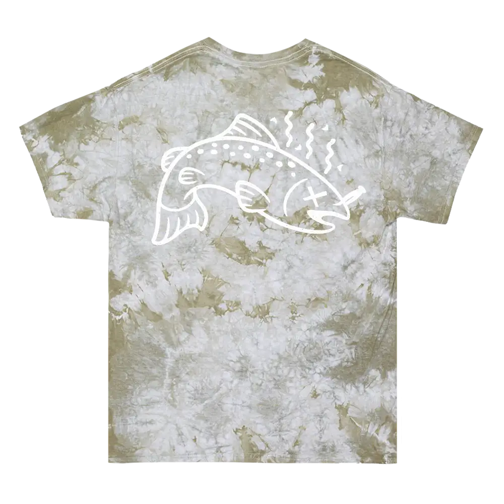 Making It Stinky Green Bleach Dye Tee