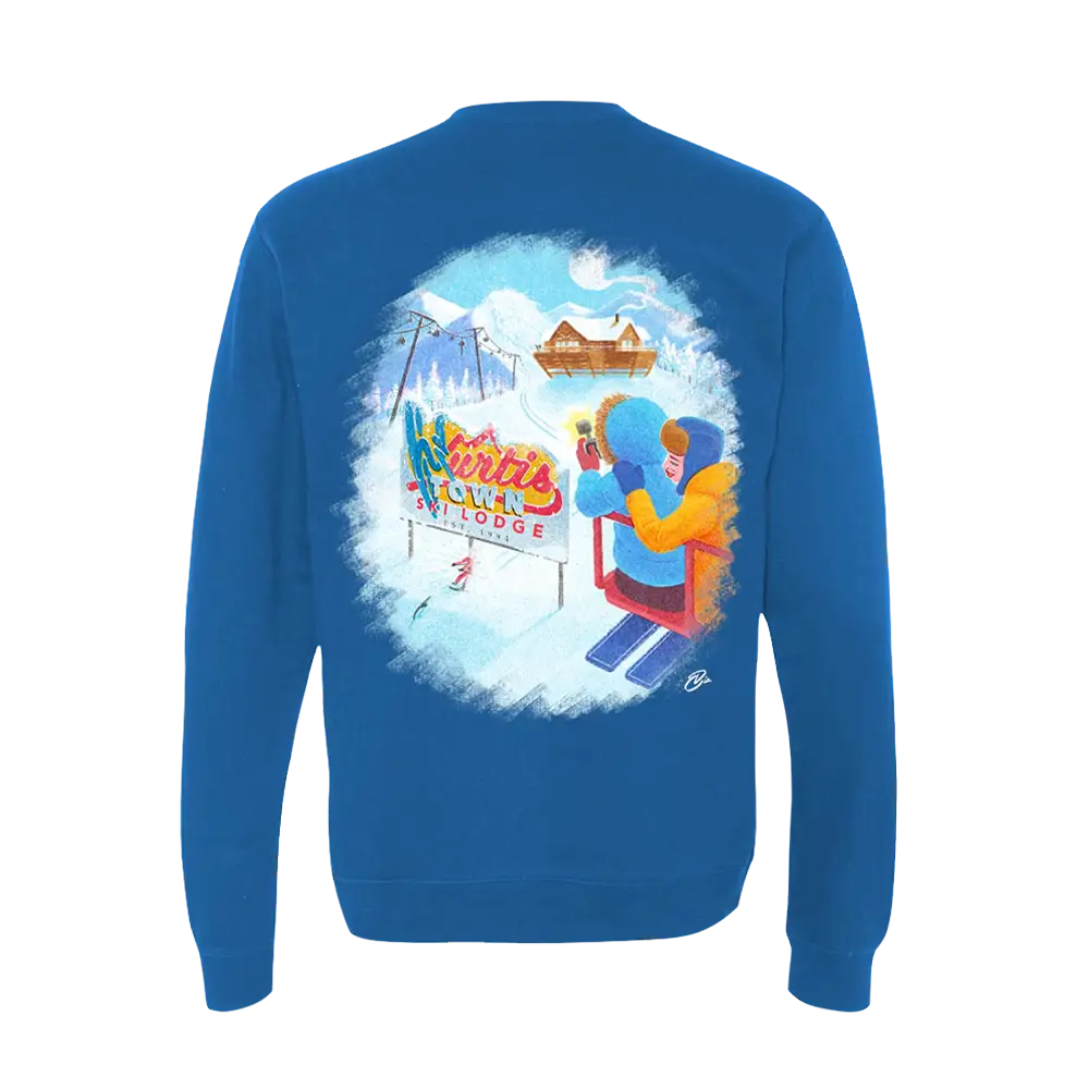 Ski Lodge Royal Crewneck Sweatshirt