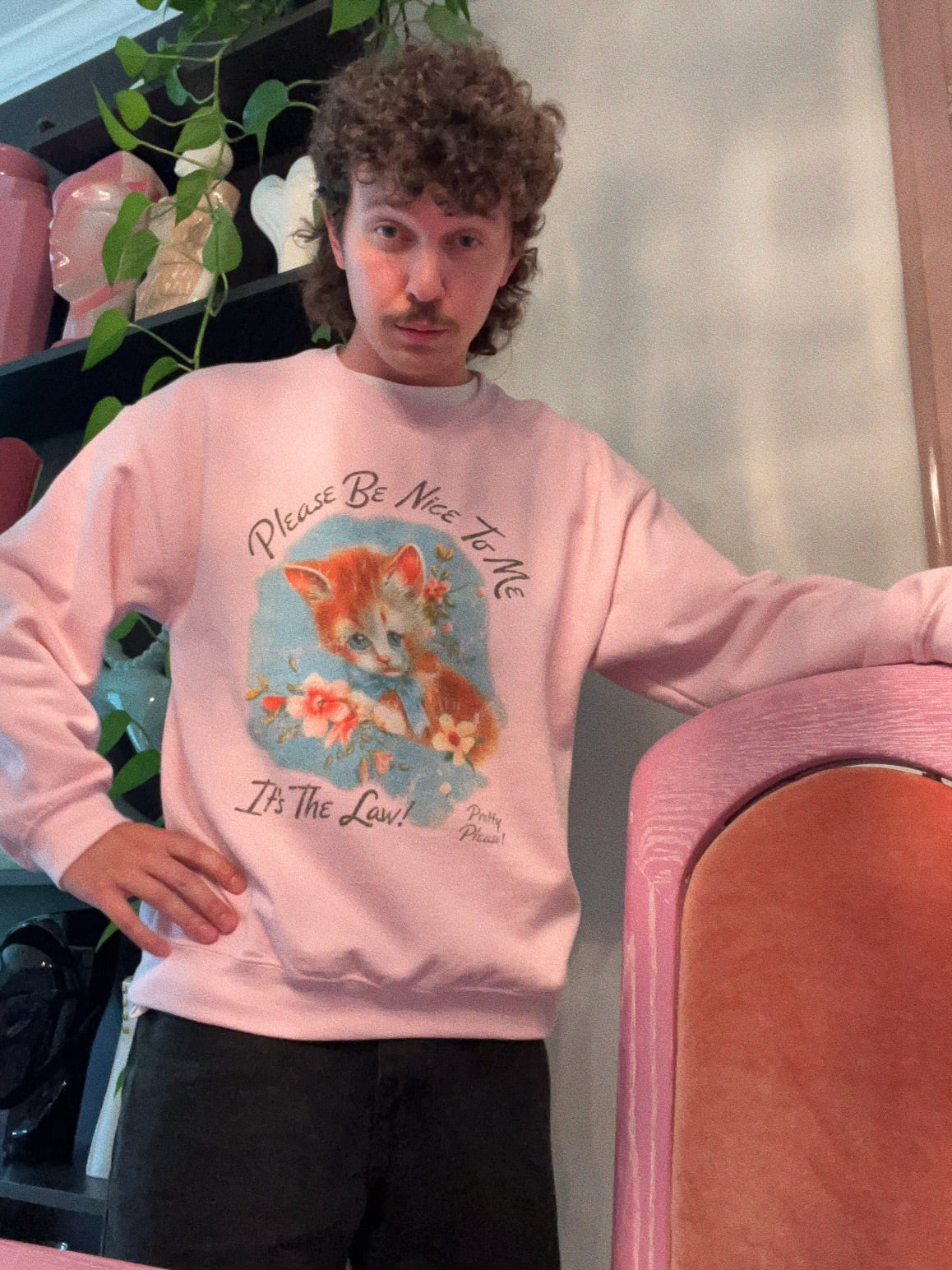 PBNTM Kitten Pink Crewneck