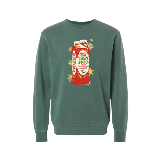 Egg Nog Pigment Alpine Green Crewneck Sweatshirt