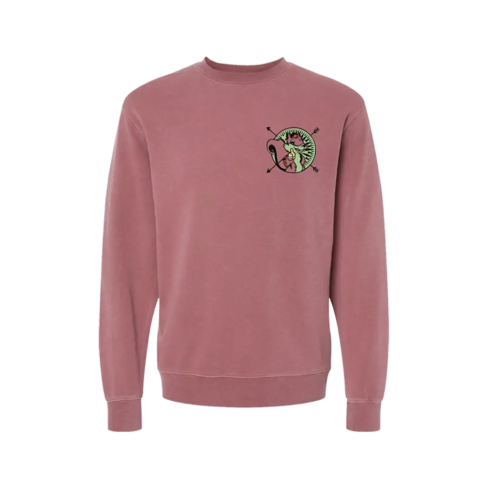 Kurtistown National Park Pigment Maroon Crewneck Sweatshirt