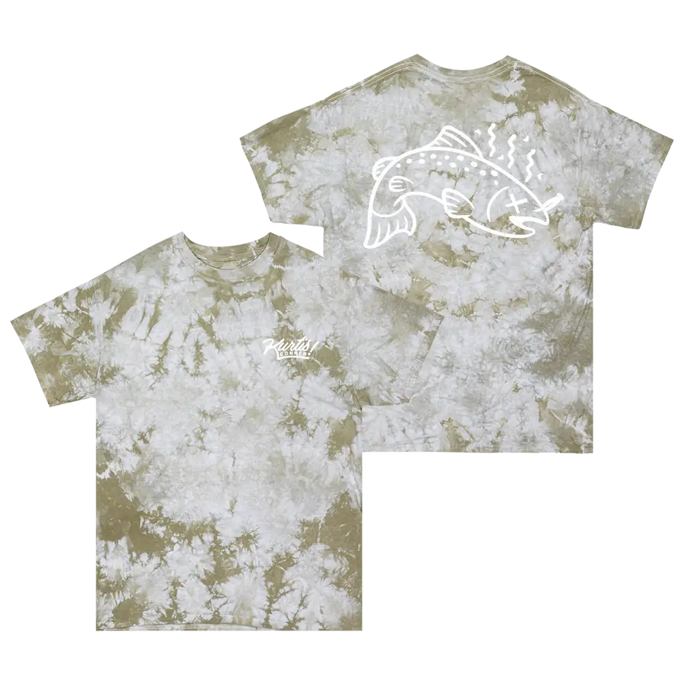 Making It Stinky Green Bleach Dye Tee