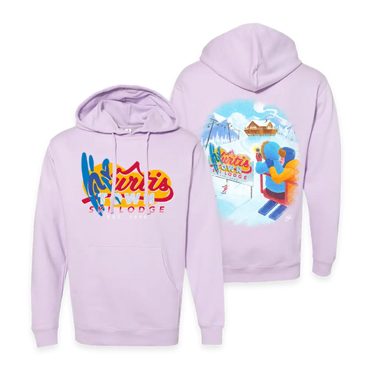 Ski Lodge Lavender Hoodie