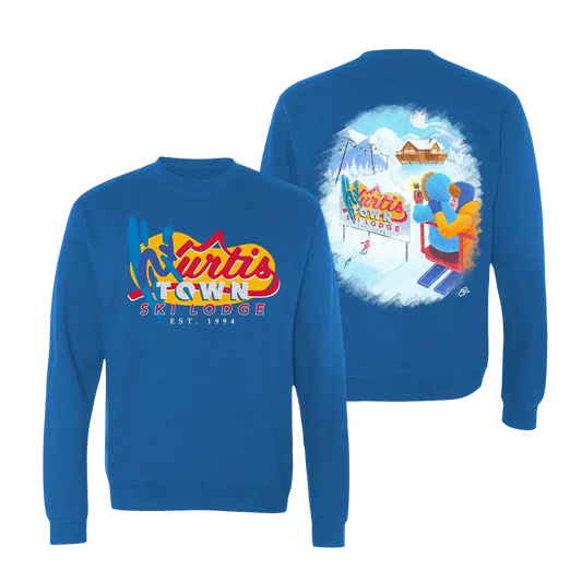 Ski Lodge Royal Crewneck Sweatshirt