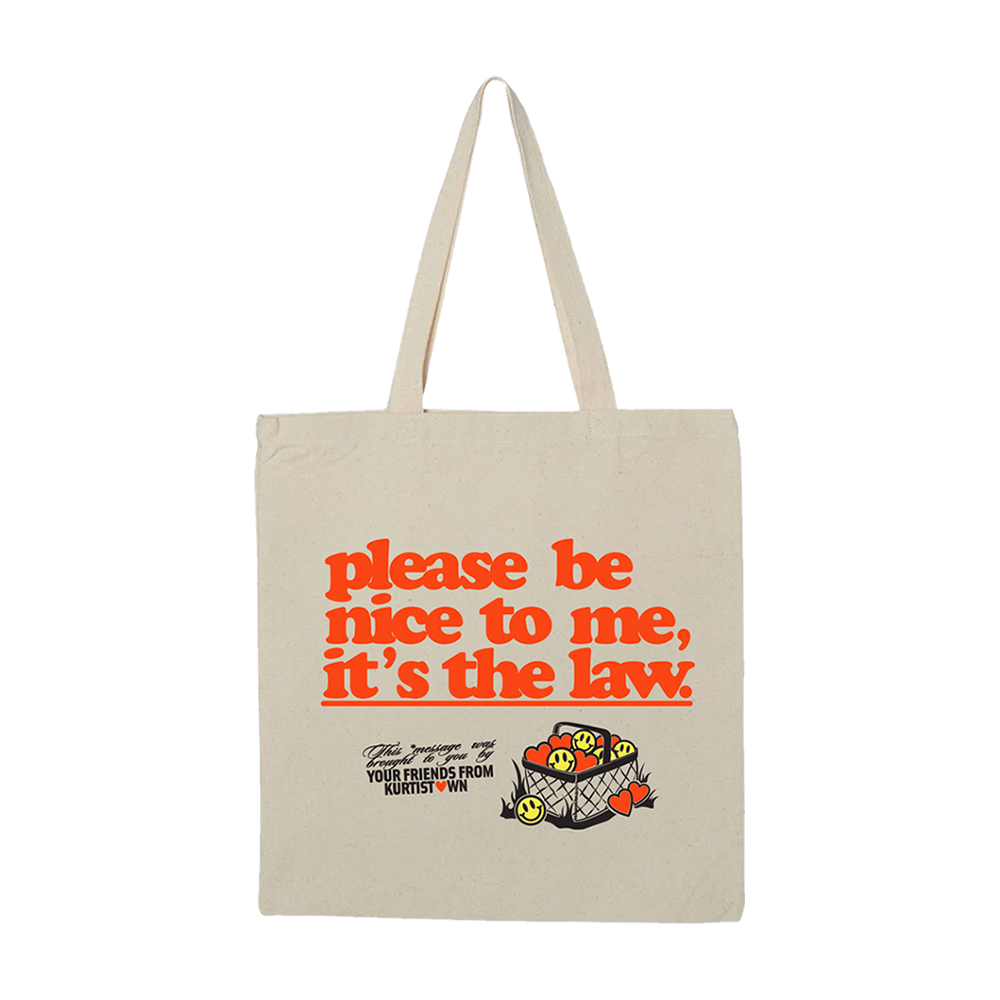 PLEASE BE NICE TO ME NATURAL TOTE - Kurtis Conner